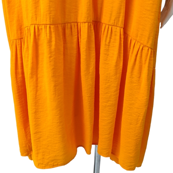 Anthropologie Maeve Marlene Maxi Dress Tiered Women XS Tangelo Orange Sleeveless - Picture 4 of 14